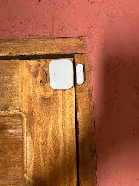Sensor de apertura instalado